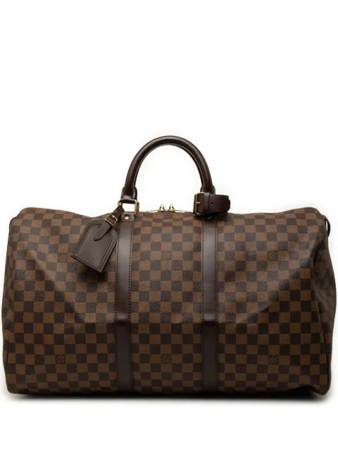 Louis Vuitton Pre-Owned 2006 Damier Ebene Keepall 50 travel bag Brown E9USEDOM0RES9I91
