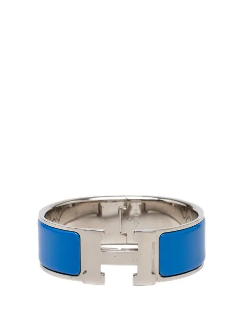 Hermès Pre-Owned 2000-2026 Wide Enamel Clic Clac H Bracelet PM costume bracelet Blue X8FPJGRJFDCW37WD