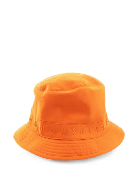 Hermès Pre-Owned 2010s H embroidery bucket hat Orange 1091144