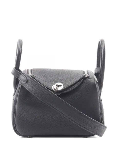 Hermès Pre-Owned 2023 mini Lindy two-way handbag Black 1094072B