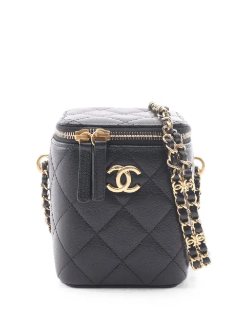 CHANEL Pre-Owned 2021 CC quilted vanity bag Black 1093985C75K1UU4