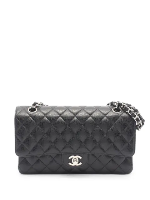 CHANEL Pre-Owned 2018-2019 Double Flap shoulder bag Black 109224626790092