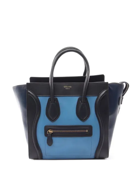 Celine Pre-Owned 2000s micro Luggage tote bag Blue 1092970