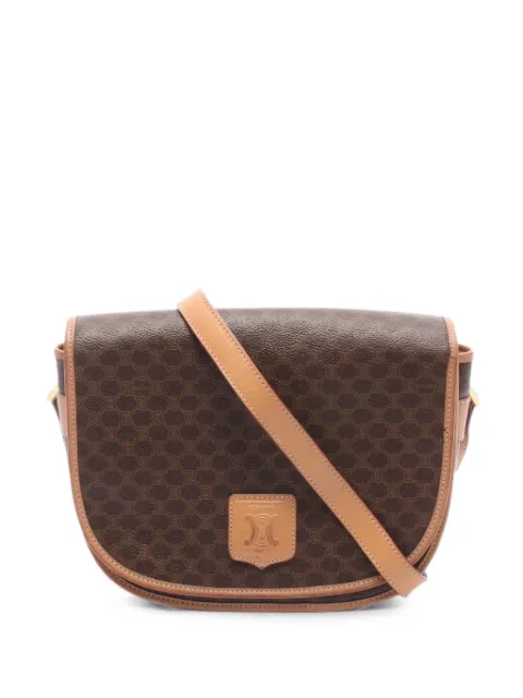 Celine Pre-Owned 2000s Macadam cross body bag Brown 1094676