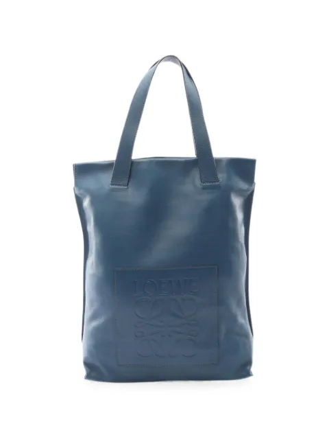 Loewe Pre-Owned 2010s Anagram leather tote bag Blue 1093037