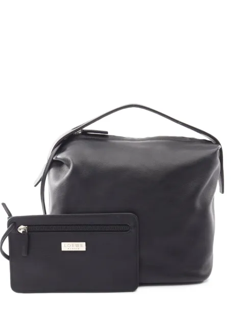 Loewe Pre-Owned 2000s leather handbag Black 1093550