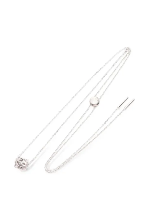 Loewe Pre-Owned Anagram Bombé necklace Silver 1093579