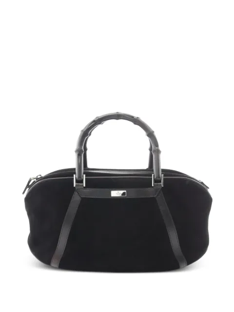 Gucci Pre-Owned 2000s Bamboo shoulder bag Black 1094439