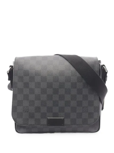 Louis Vuitton Pre-Owned 2015 District PM Damier Graphite shoulder bag Grey 1094115FL3185