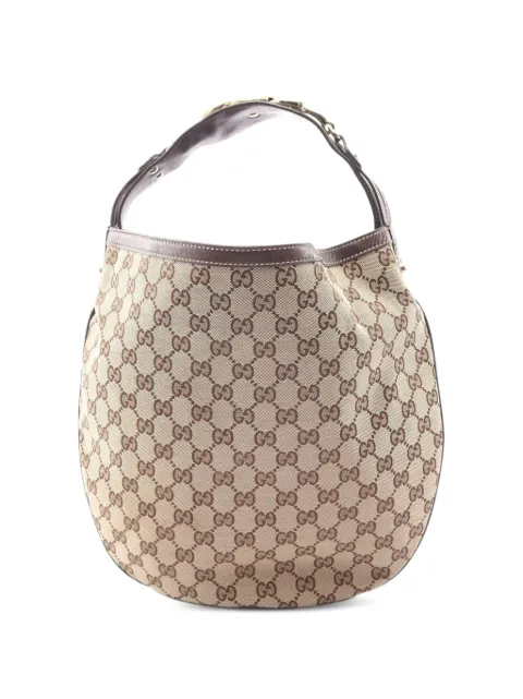 Gucci Pre-Owned 2010s GG Horsebit shoulder bag Neutrals 1094162