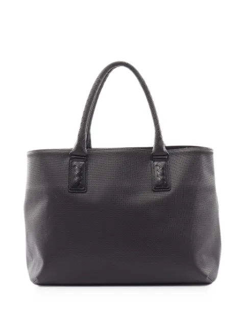 Bottega Veneta Pre-Owned 2000s Marco Polo Intrecciato Jet tote bag Black 1092977