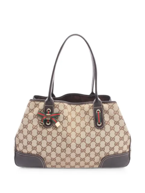 Gucci Pre-Owned 2000s Princy Web shoulder bag Neutrals 1093198