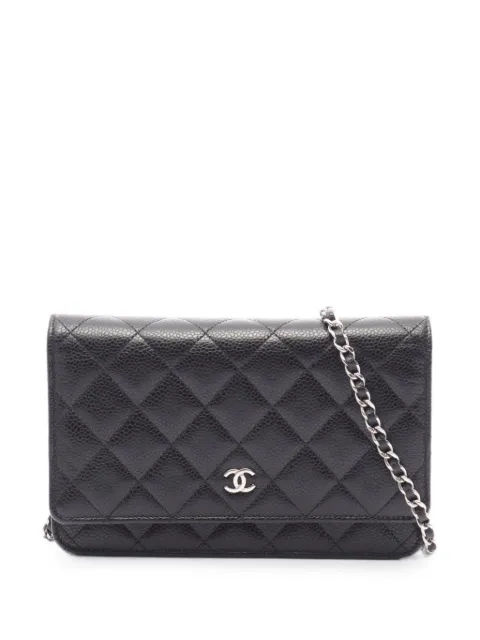 CHANEL Pre-Owned Matelassé chain cross body bag Black 1093968HK346L47