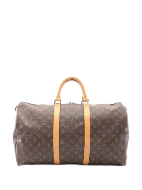 Louis Vuitton Pre-Owned 2001 50 Keepall Monogram Boston bag Brown 1094359FL1011