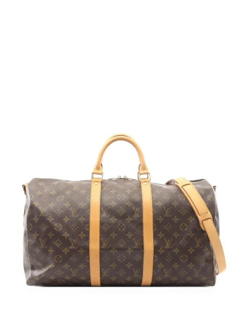 Louis Vuitton Pre-Owned 2001 50 Keepall Bandoulière Monogram Boston bag Brown 1093128MB0011