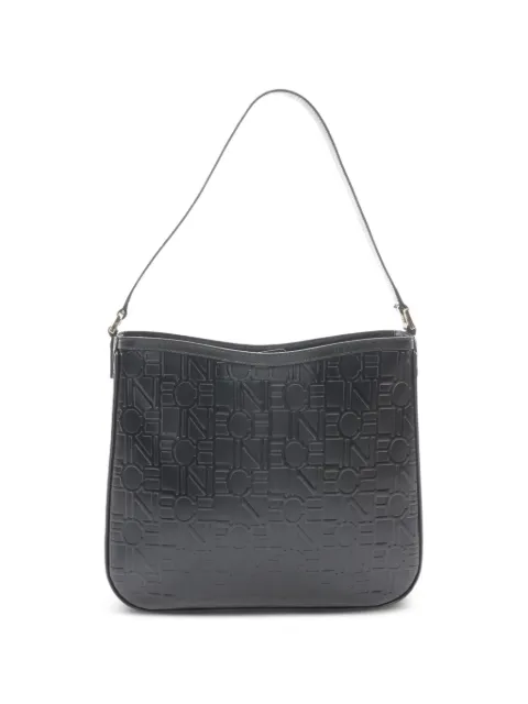Celine Pre-Owned 2010s logo-embossed shoulder bag Black 1092055