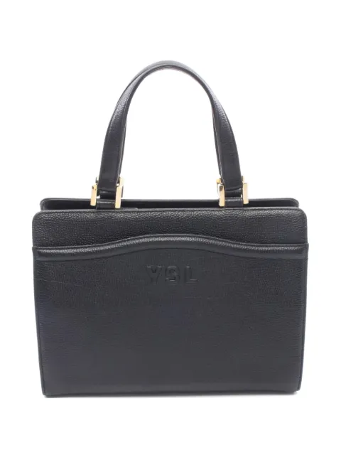 Saint Laurent Pre-Owned 2010s embossed tote bag Black 1094669