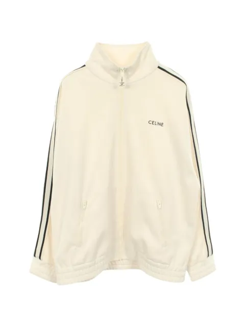 Celine Pre-Owned 2010s side-stripe track jacket Neutrals 1092612