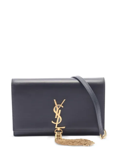 Saint Laurent Pre-Owned 2010s Kate tassel shoulder bag Black 1094417