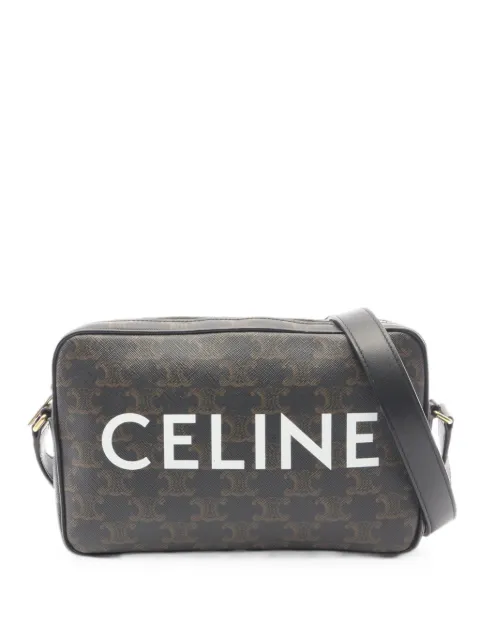 Celine Pre-Owned 2010s medium Triomphe messenger bag Black 1094435