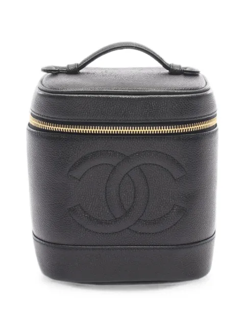 CHANEL Pre-Owned 1996-1997 make up bag Black 10922484853396