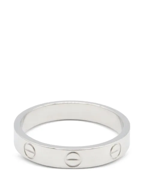 Cartier 2010s mini Love ring Silver 1093751DK0580