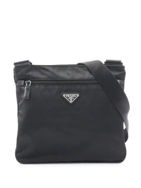 Prada Pre-Owned 2000s Saffiano-leather shoulder bag Black 1093138