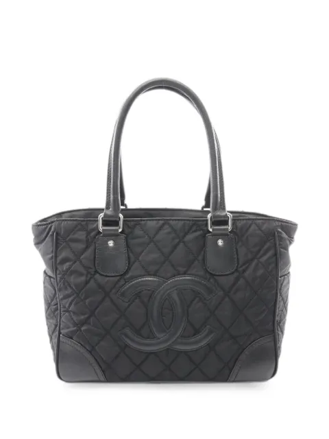 CHANEL Pre-Owned 2008-2009 Paris New York tote bag Black 109312512246022