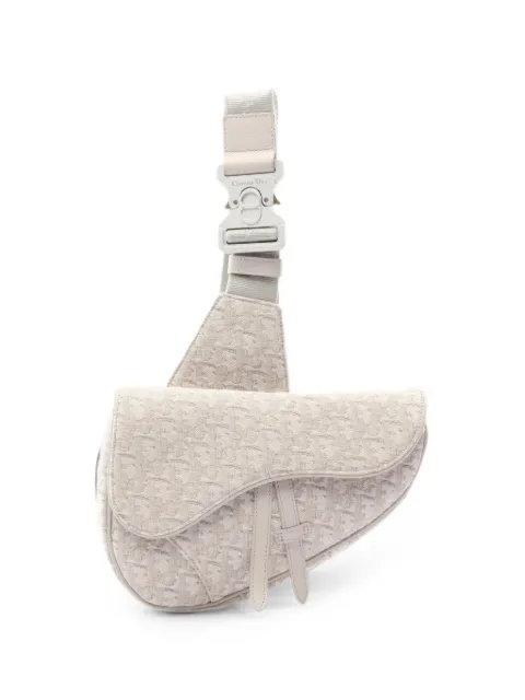 Christian Dior Pre-Owned 2010s Saddle Oblique messenger bag Neutrals 1094054