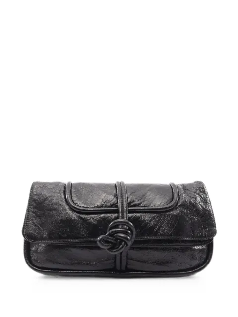 Loewe Pre-Owned 2000s Twisted Knot clutch bag Black 1092896