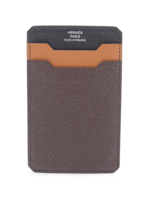 Hermès Pre-Owned 2019 City 3CC card case Brown 1093535D