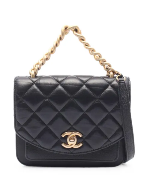 CHANEL Pre-Owned 2019 Matelassé chain shoulder bag Black 109436828237199