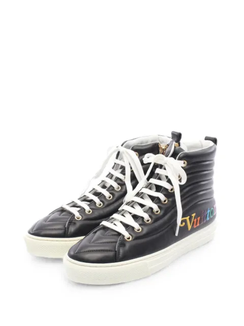 Louis Vuitton Pre-Owned 2019 Stellar Line high-top sneakers Black 1092758CL0149
