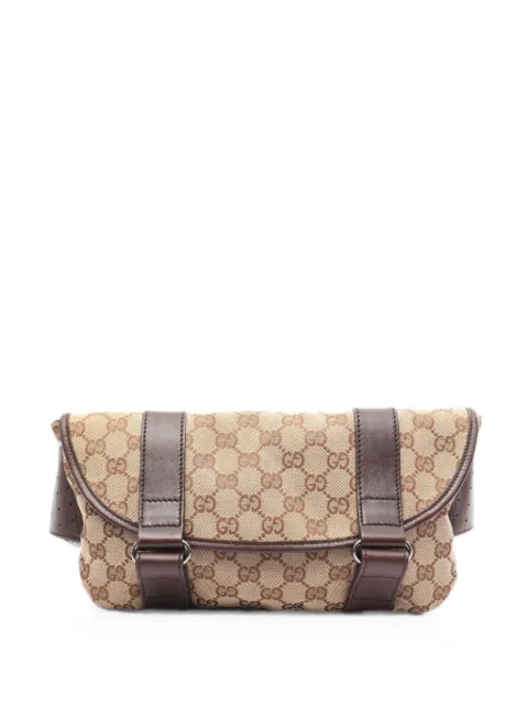 Gucci Pre-Owned 2000s GG canvas belt bag Neutrals 1092960