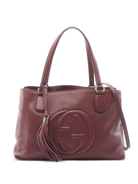 Gucci Pre-Owned 2010s Soho Interlocking G tote bag Red 1094311