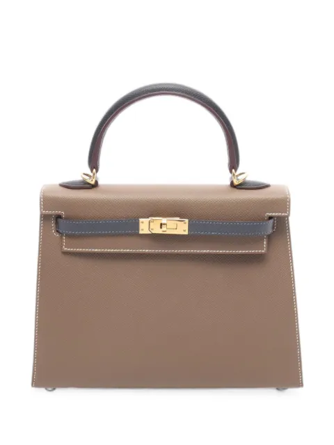 Hermès Pre-Owned Kelly 25 leather tote bag Brown 1094374K