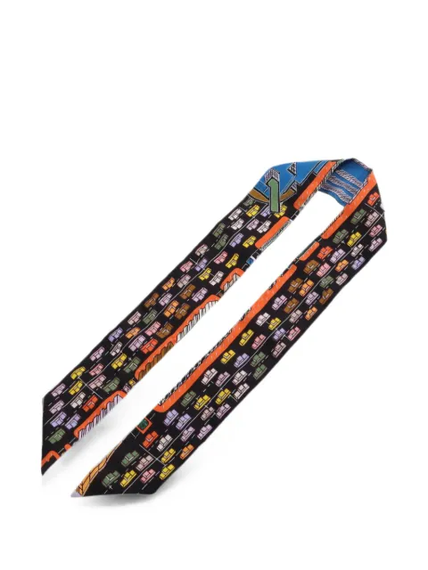 Hermès Pre-Owned 2010s Pantin City Twilly scarf Black 1090452