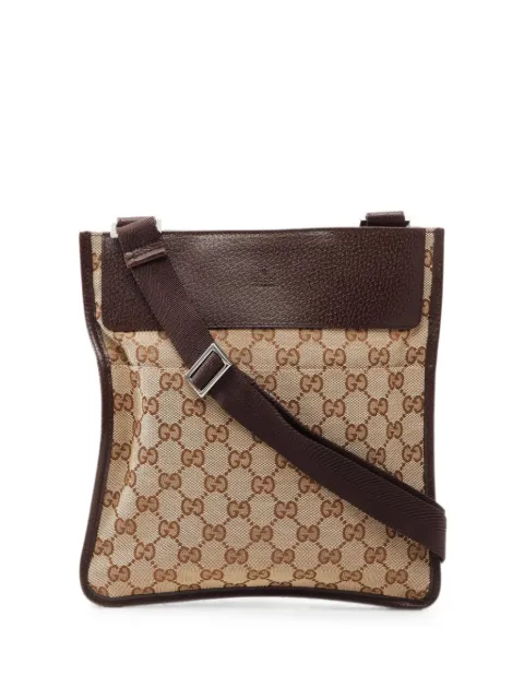 Gucci Pre-Owned 2000s GG canvas shoulder bag Neutrals 1094668