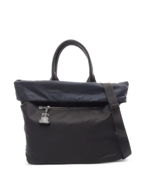 Prada Pre-Owned 2000s Tessuto reversible tote bag Black 1094101