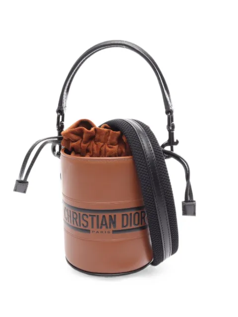 Christian Dior Pre-Owned 2010s Vibe micro mini bucket bag Brown 1093494