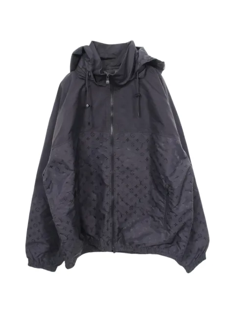 Louis Vuitton Pre-Owned 2010s Shadow Monogram windbreaker jacket Black 1092605