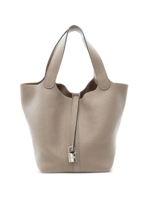 Hermès Pre-Owned 2019 Picotin Lock MM tote bag Neutrals 1094149D
