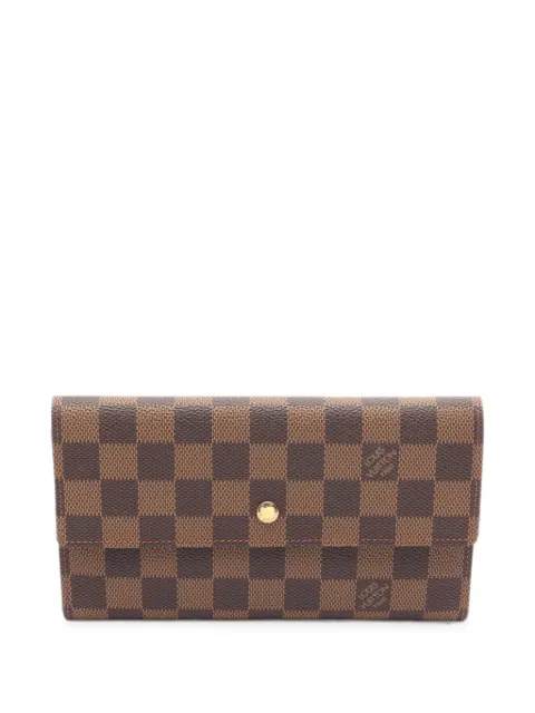 Louis Vuitton Pre-Owned 2002 Damier ebene trifold wallet Brown 1093575TH0052