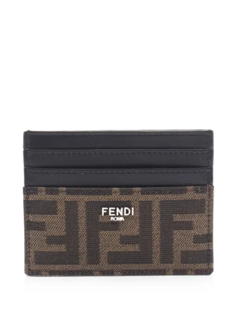 Fendi Pre-Owned 2020s Zucca card case Brown 1094527