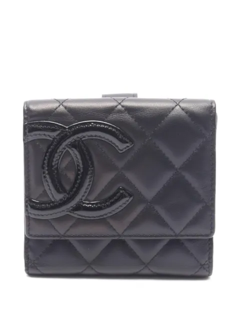 CHANEL Pre-Owned 2011 Cambon line bi-fold wallet Black 109356515107529
