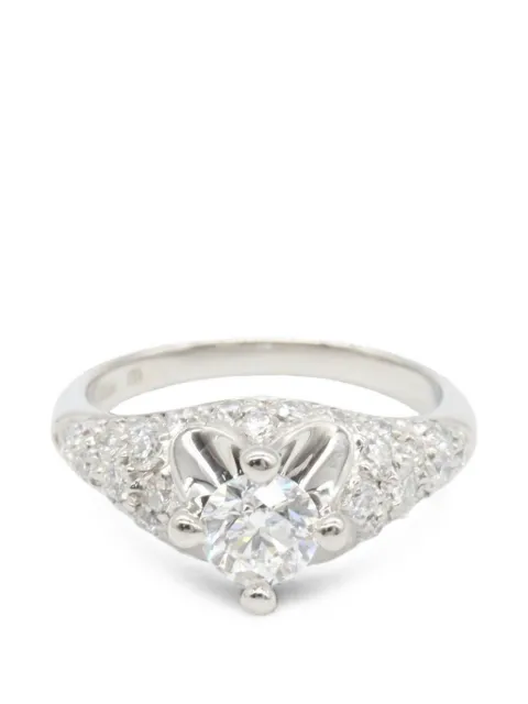 Bvlgari Pre-Owned 2010s Corona diamond ring Silver 1091188