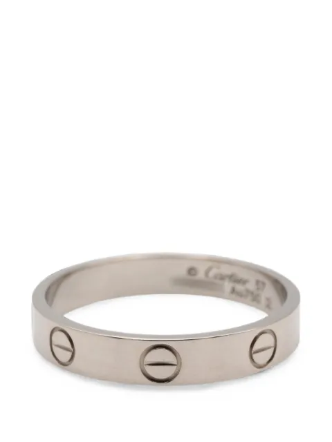 Cartier 2010s mini Love ring Silver 1091132VPM731