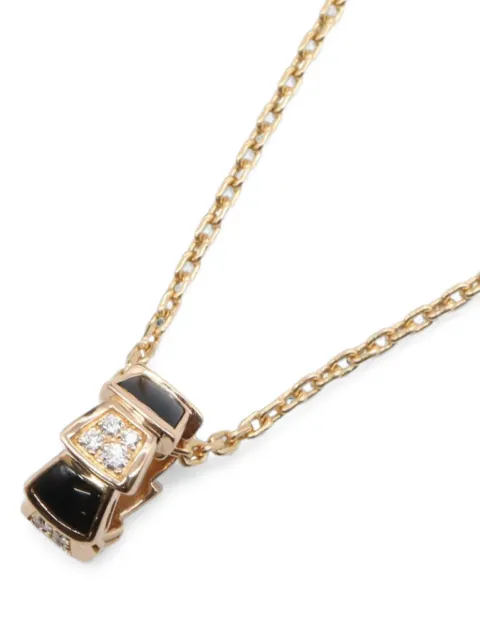 Bvlgari Pre-Owned 2010s Serpenti onyx necklace Gold 1091907