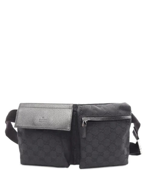 Gucci Pre-Owned 2010s GG canvas belt bag Black 1093113