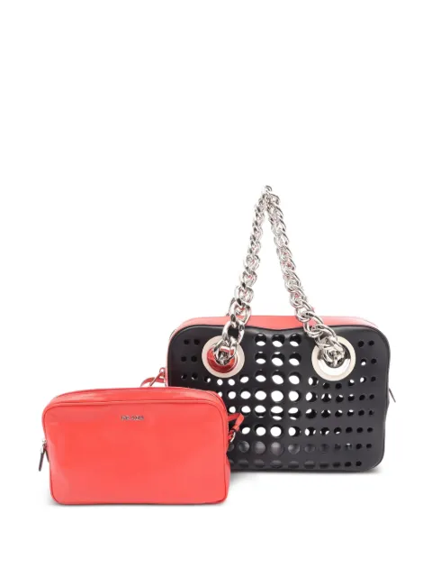 Prada Pre-Owned 2010s City Fori perforated shoulder bag Red 1093505